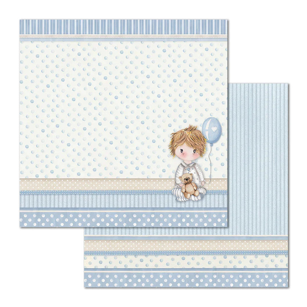 Stamperia Double-Sided Scrapbooking Paper Set - Little Boy, 10 units