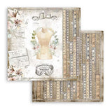Stamperia Double-Sided Scrapbooking Paper Set - Threads, 10 units