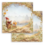 Stamperia Double-Sided Scrapbooking Paper Set - Whispering Woods, 10 units