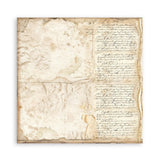 Stamperia Double-Sided Scrapbooking Paper Set - Vintage Library, Backgrounds Selection, 10 units