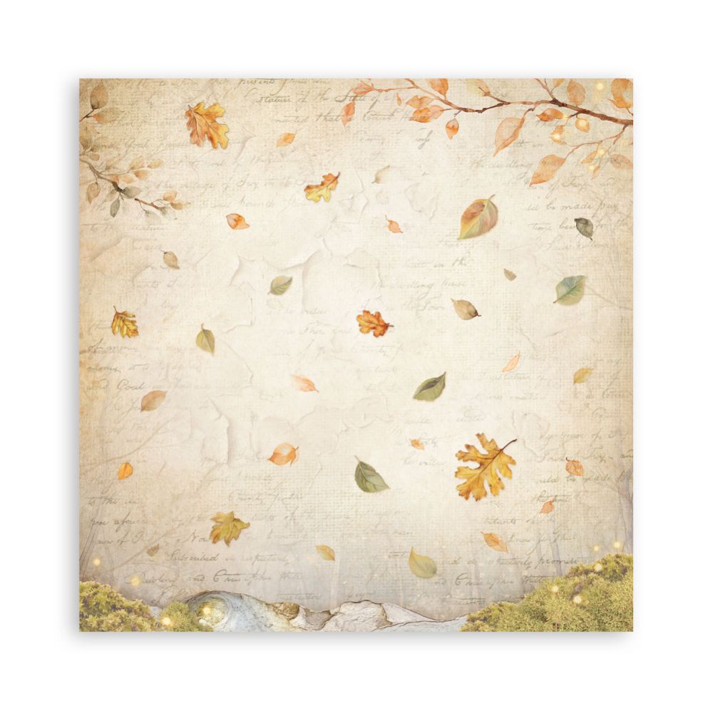 Stamperia Single-Sided Scrapbooking Paper Set - Whispering Woods, 22 units