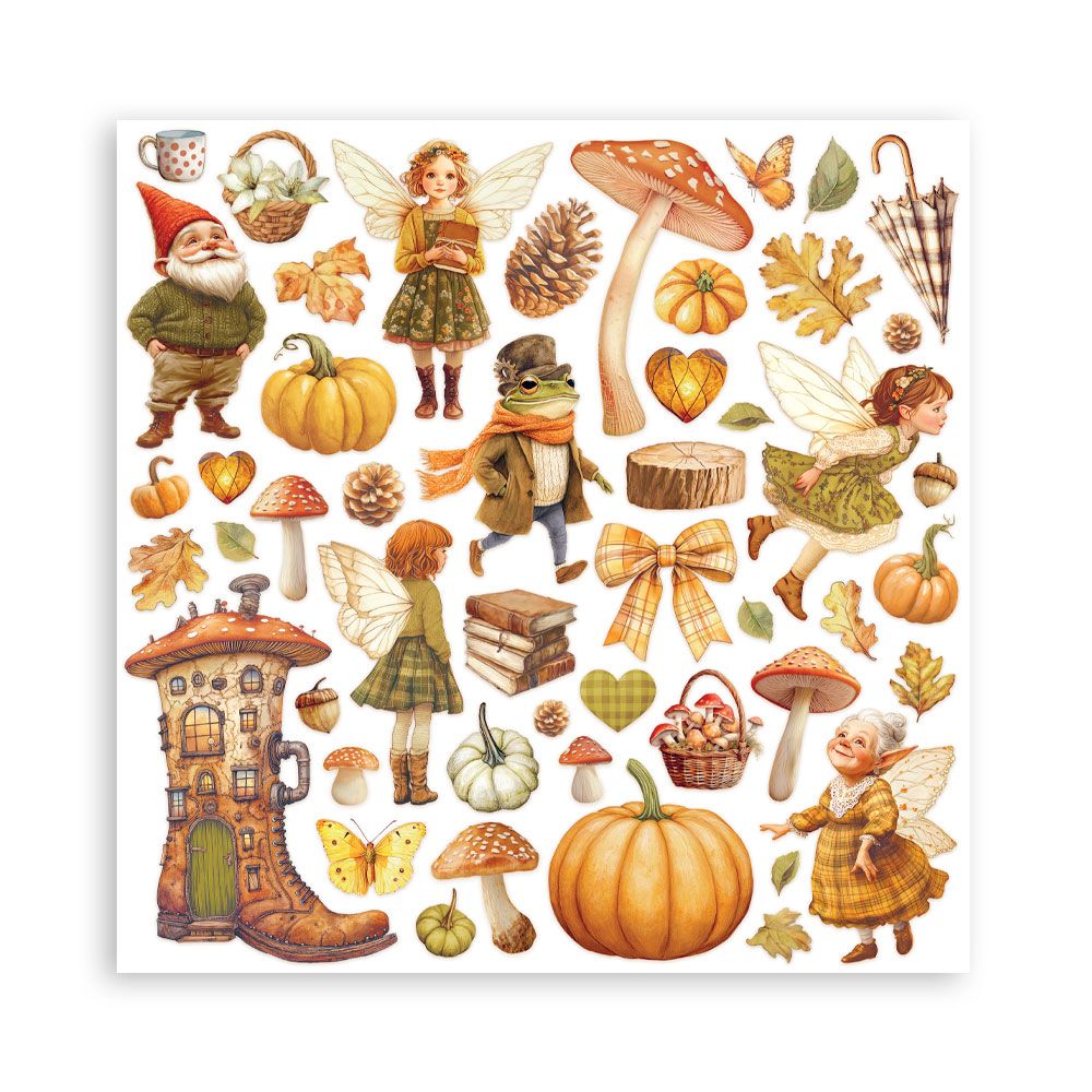 Stamperia Single-Sided Scrapbooking Paper Set - Whispering Woods, 22 units