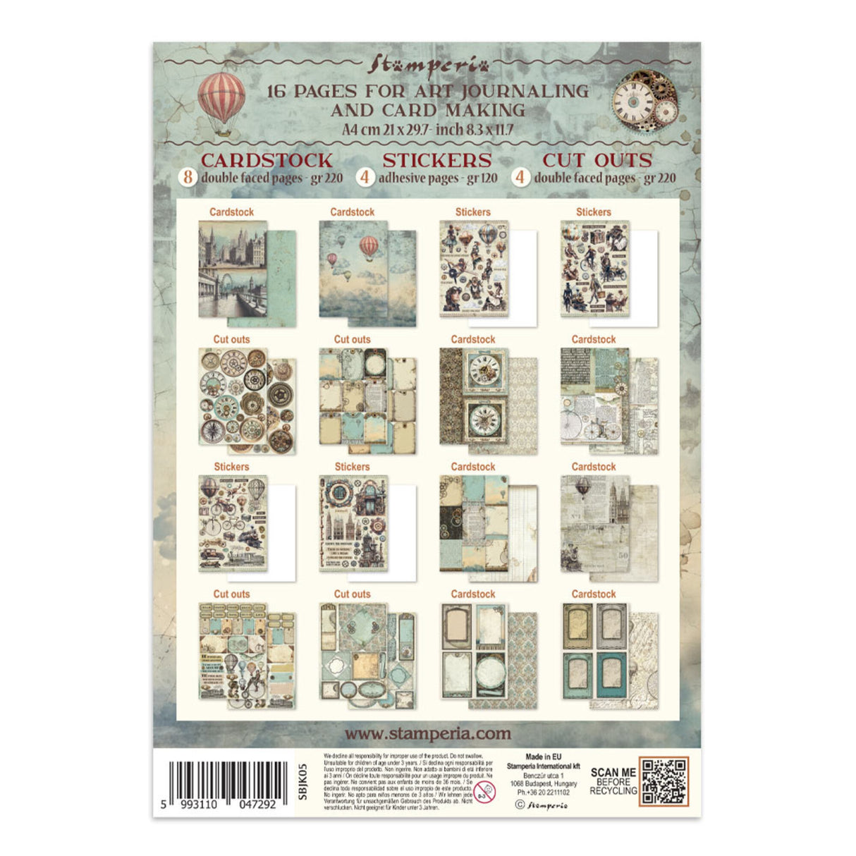 Stamperia Voyages Fantastiques Junk Journal