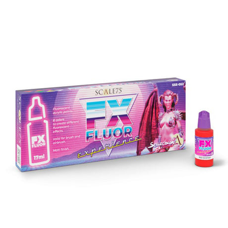 Scale 75 FX FLUOR EXPERIENCE Acrylic Paint set, 8x17 ml