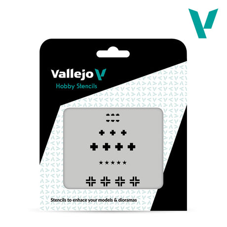 Vallejo Hobby Stencils - Assorted German WWII Tank Markings