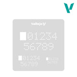 Vallejo Hobby Stencils -  Digital Numbers
