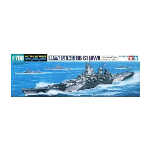 Tamiya U.S. Navy Battleship BB-61 Iowa Model Kit, 1:700