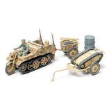 Tamiya Kettenkraftrad with Cart and Goliath Model Kit, 1:48