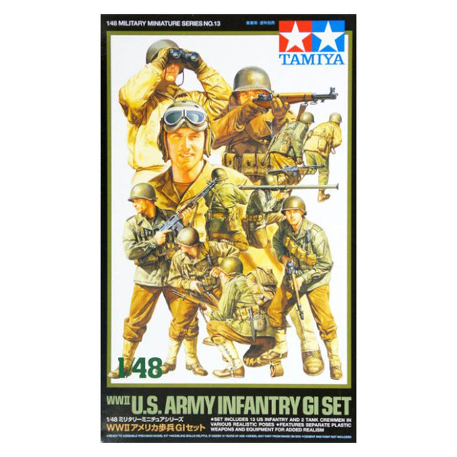 Tamiya WWⅡ U.S. Army Infantry GI Set Model Kit, 1:48