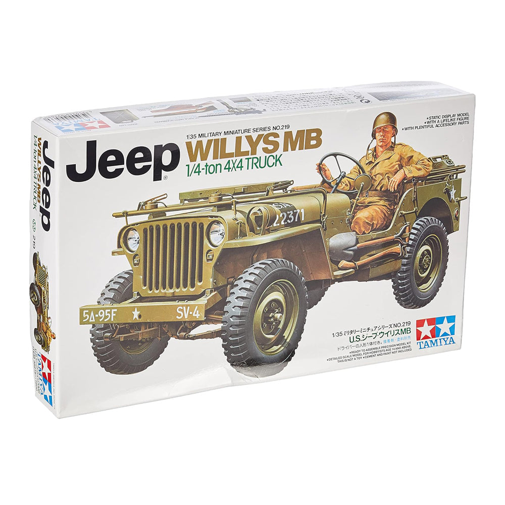 Tamiya Jeep Willys MB 1/4 Ton Truck Model Kit, 1:35