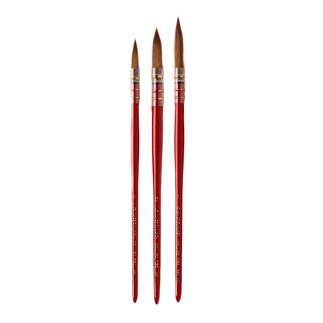 Da Vinci Colineo RED Watercolour Brushes Set, 3 pcs.
