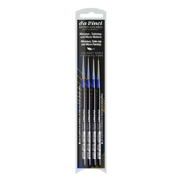 Da Vinci Micro-Colineo Miniature Brushes Set, 4 pcs.