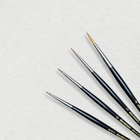 Da Vinci Tabletop Maestro Tobolsky-Kolinsky brush set, 4 pcs