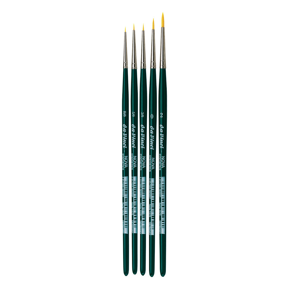 Da Vinci Nova Synthetic Round Brushes Set for Miniatures, 5 pcs.