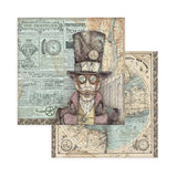 Stamperia Double-Sided Scrapbooking Paper Set - Sir Vagabond, 10 units