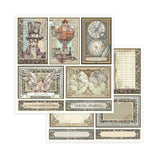 Stamperia Double-Sided Scrapbooking Paper Set - Sir Vagabond, 10 units