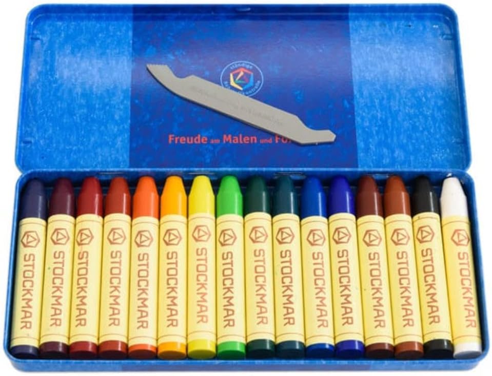 Stockmar Beeswax Crayons, Set of 16