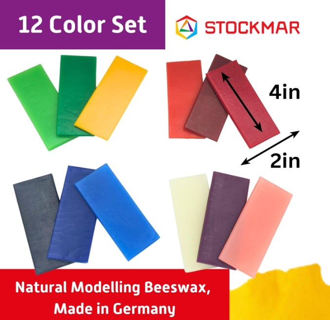 Stockmar Modeling Beeswax, 12 colours