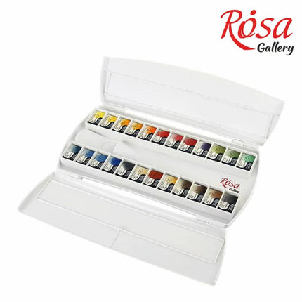 ROSA Gallery Watercolour Travel Set - Classic, 24 colours