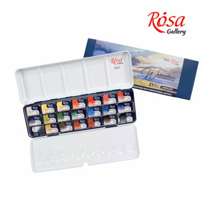 ROSA Gallery Watercolour Travel Set - Landscape, 21 colours