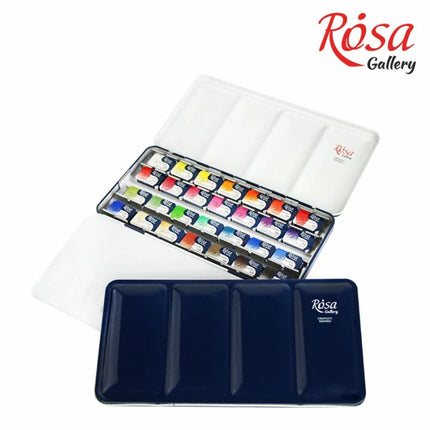 ROSA Gallery Watercolour Travel Set - Botanical, 28 colours