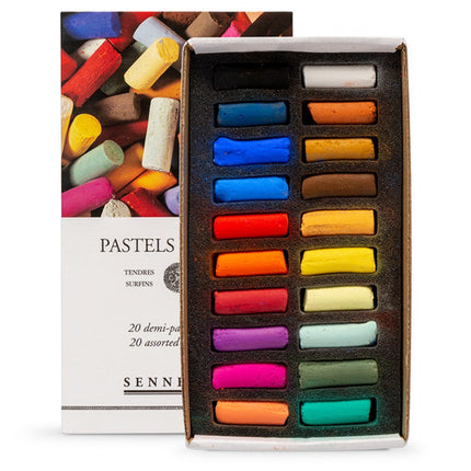 Sennelier Half-Stick Soft Pastels Set, 20 colours