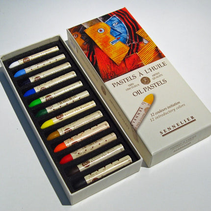 Sennelier Oil Pastels Set, 12 Introductory Colours