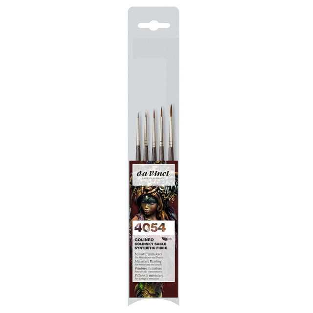 Da Vinci Colineo Brushes Set for Miniature Painting, 5 pcs.