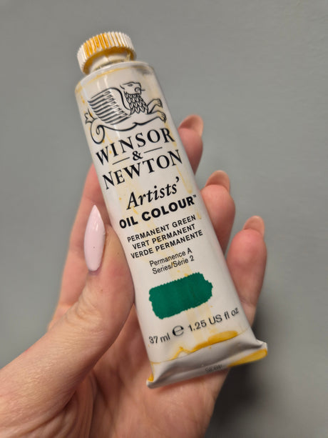 Winsor & Newton Artists' aliejiniai dažai 37ml, Permanent Green