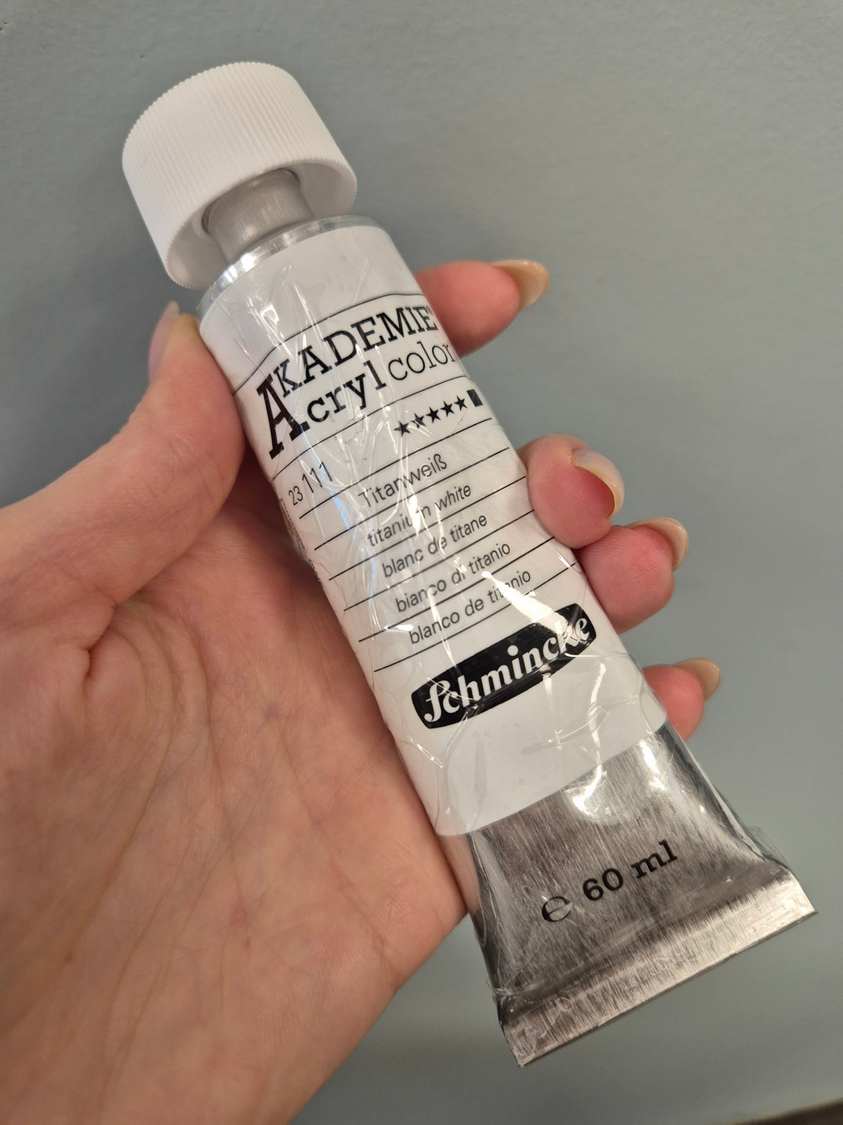 Schmincke Akademie Acryl Color, Titanium White, 60 ml