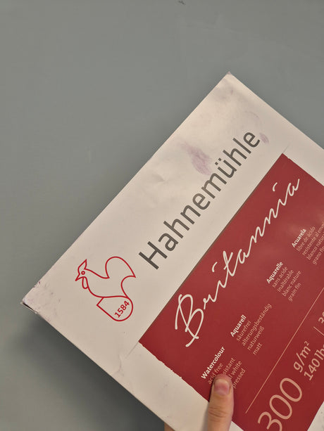 Hahnemühle Britannia akvarelinis popierius, A3 šalto spaudimo, 12 lapų, 300 gsm