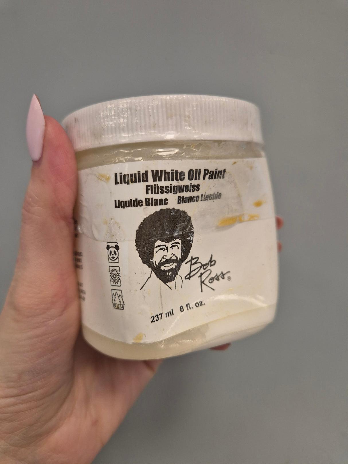 Bob Ross skysti aliejiniai dažai, balta 237 ml