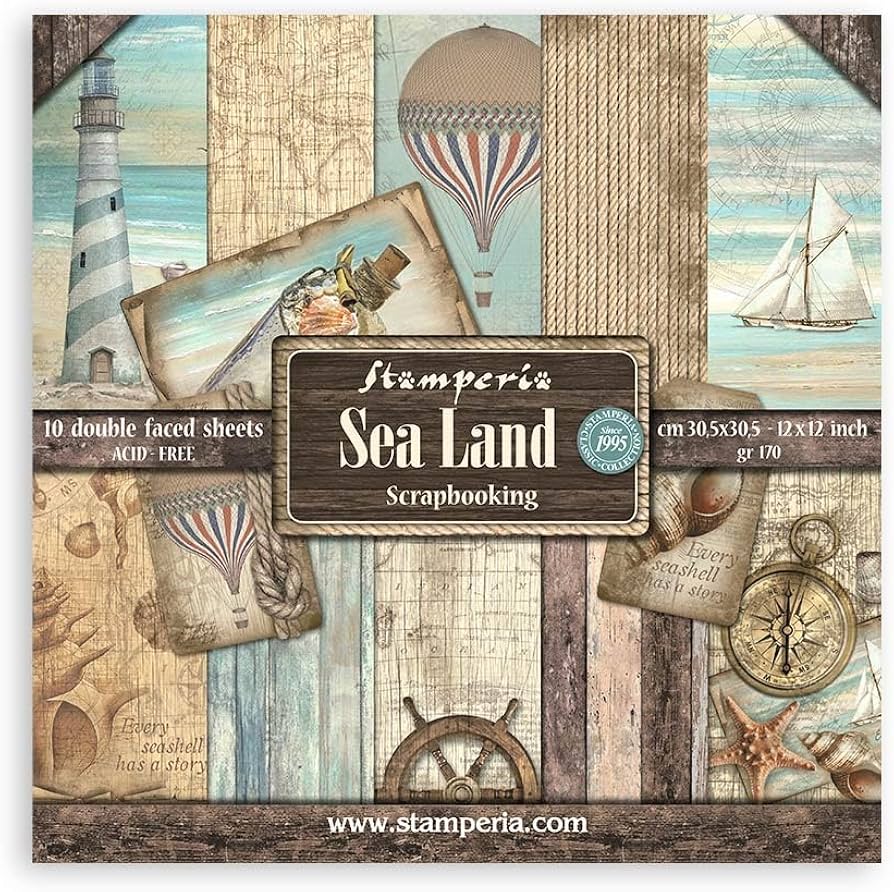 Stamperia Sea Land Scrapbooking