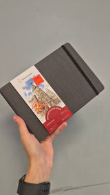 Hahnemuhle akvarelinio popieriaus knygelė 200gsm A5 gulščia