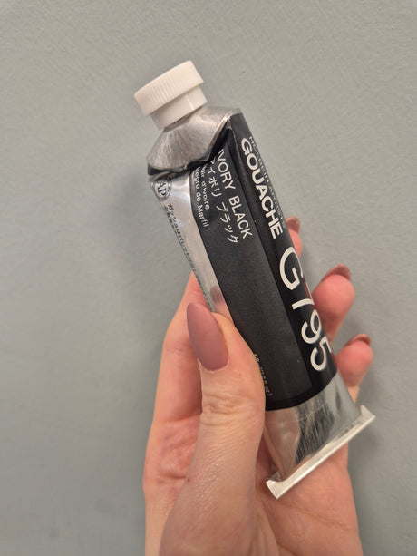 Holbein Artists' guašas, Ivory Black 60ml