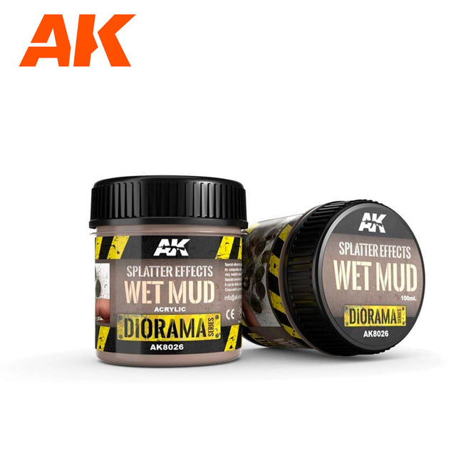 AK Interactive Diorama - Splatter Wet Mud Texture, 100 ml