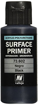 Vallejo Black Primer Acrylic Polyurethane, 60ml