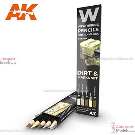 AKI Weathering Pencil Set - Dirt Marks