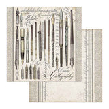 Stamperia Double-Sided Scrapbooking Paper Set - Calligraphy, 10 units