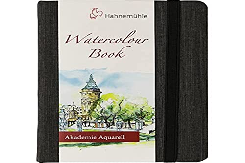  Hahnemuhle 10628813 Watercolour Book 200 G/M2, Notebook  AQUARELA, TAM A6 Portrait, 30 FLS, White