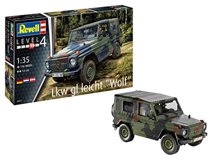 Revell RV03277 03277 3277 1:35 Lkw gl Leicht 'Wolf' Plastic Model Kit, Various, 1/35