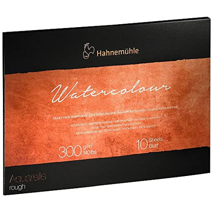 Hahnemuhle Collection Watecolor 300 Block Rough 11.8x15.7 Inches 300gsm