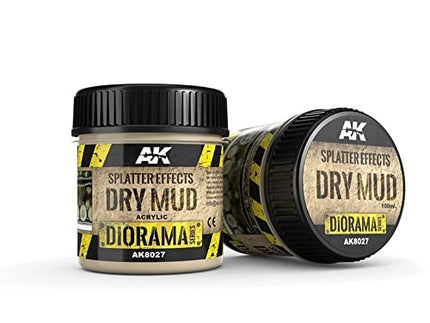 AK Interactive Splatter Effects Dry Mud - 100ml (Acrylic)