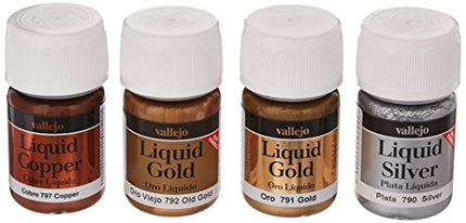 Vallejo 4 x 35ml Gold Silver & Copper Metallic Set