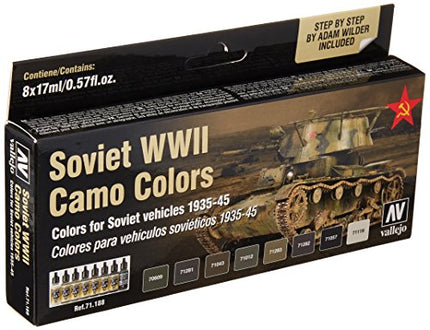 Vallejo Soviet Afv WWII Camo Colors Paint