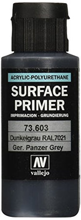 Vallejo RAL7021 German Panzer Grey Paint, 60ml