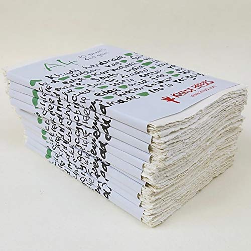 Khadi Paper from India- 12x16 Inch 140lb. Pack of 20 Sheets