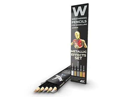 AKI Weathering Pencil Set - Metal Effects