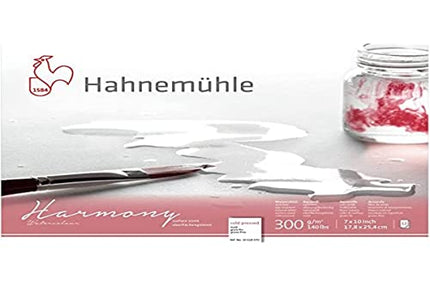 Hahnemuhle Harmony Watercolor Block Cold Pressed 7x10 inches 12 Sheets,White