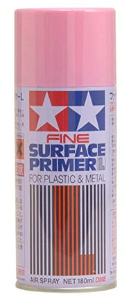 Tamiya America, Inc Spray, Fine Surface Primer, L. Pink, 180ml /6.08 fl.oz, TAM87146